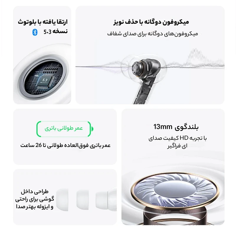 هدفون بلوتوثی یوسمز مدل XD19، تصویر 6