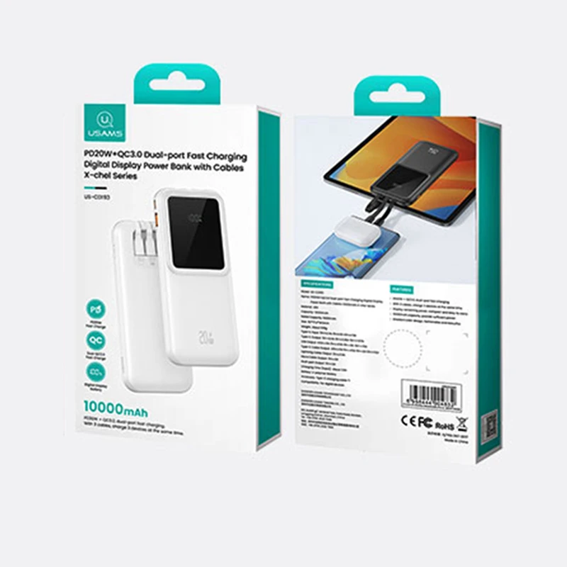 پاوربانک یوسمز مدل CD193 ظرفیت 10000 میلی‌آمپر ساعت، تصویر 7