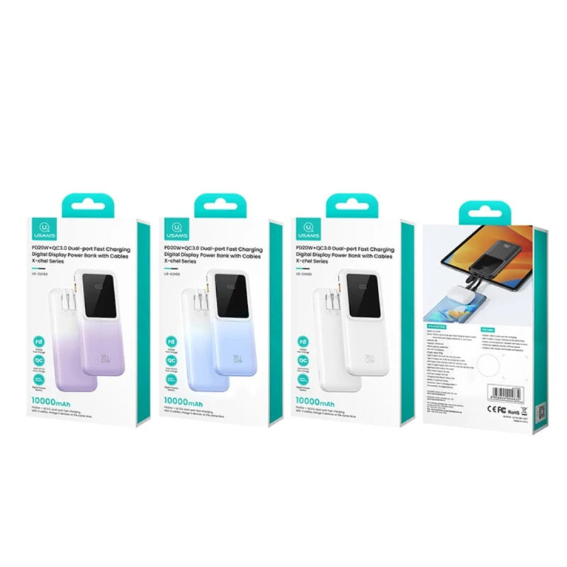 پاوربانک یوسمز مدل CD193 ظرفیت 10000 میلی‌آمپر ساعت، تصویر 10