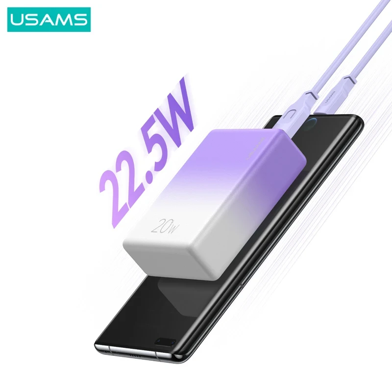 پاوربانک یوسمز مدل US-CD192 ظرفیت 10000 میلی‌آمپر ساعت، 22.5 وات، تصویر 6