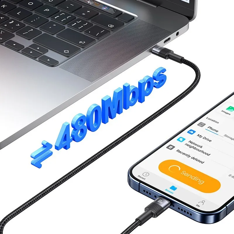 کابل تایپ سی به تایپ سی یوسمز مدل SJ724، تصویر 3