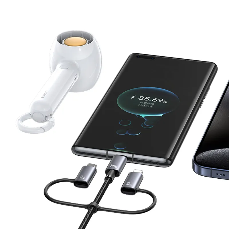 کابل تبدیل USB/USB-C به MicroUSB/Lightning/USB-C یوسمز مدل SJ737 طول 1.2 متر، تصویر 6
