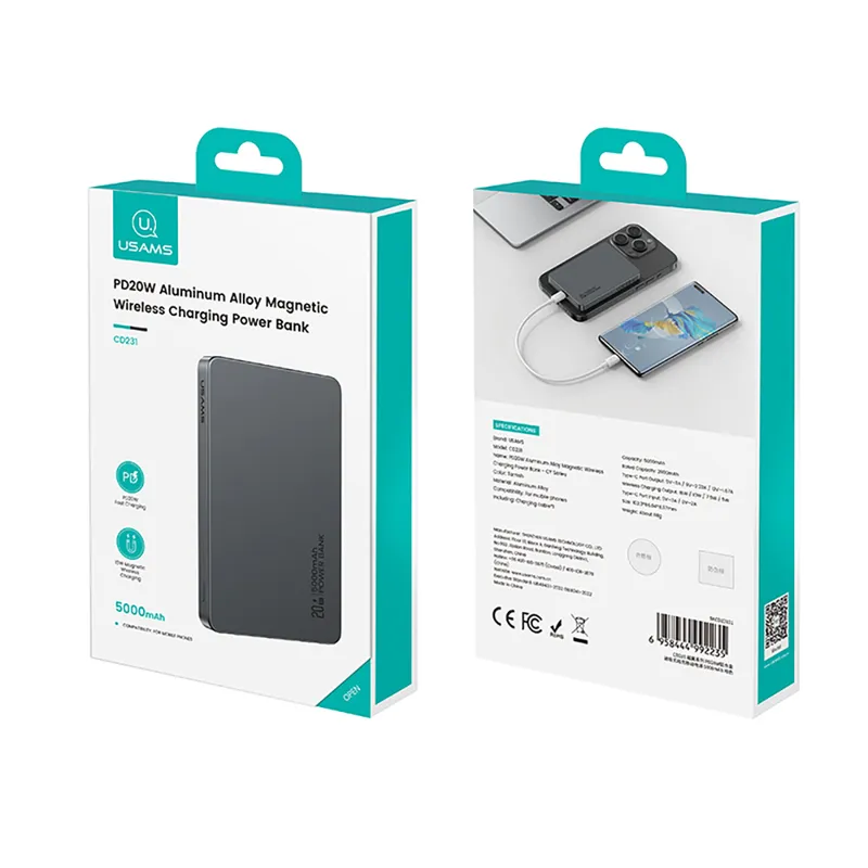 پاوربانک یوسمز مگ سیف مدل CD231 سری CY ظرفیت 5000 میلی آمپر، تصویر 10
