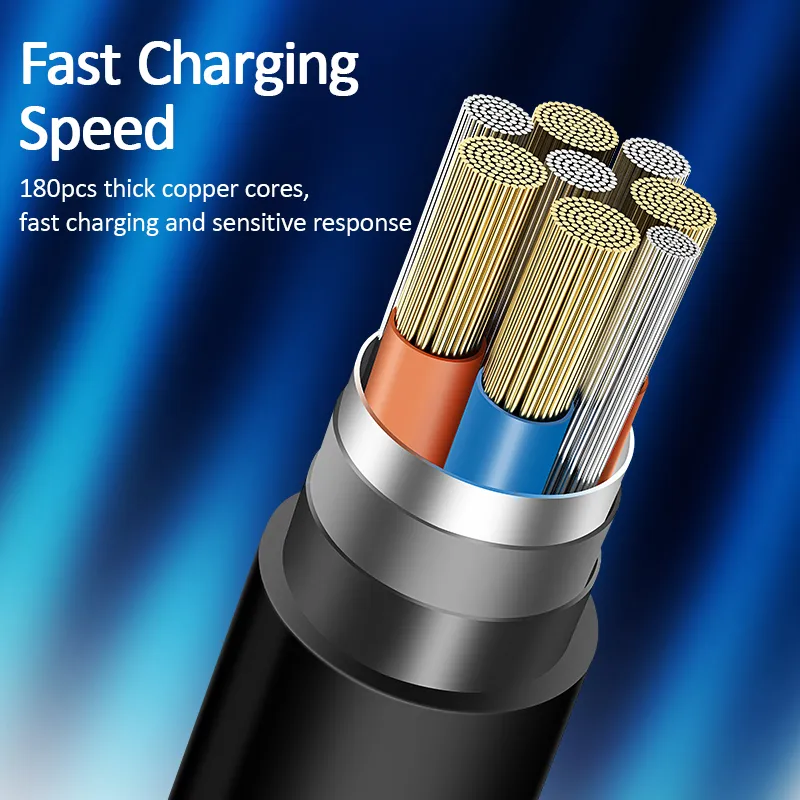 کابل تبدیل USB به microUSB، لایتنینگ و USB-C یوسمز مدل US-SJ374 U38 طول 1 متر، تصویر 7