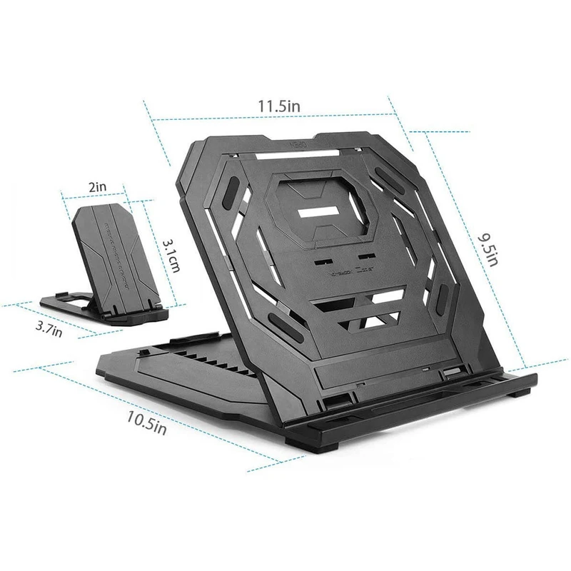 پایه نگهدارنده لپ‌تاپ کول کلد مدل T3 به همراه هولدر موبایل، تصویر 3