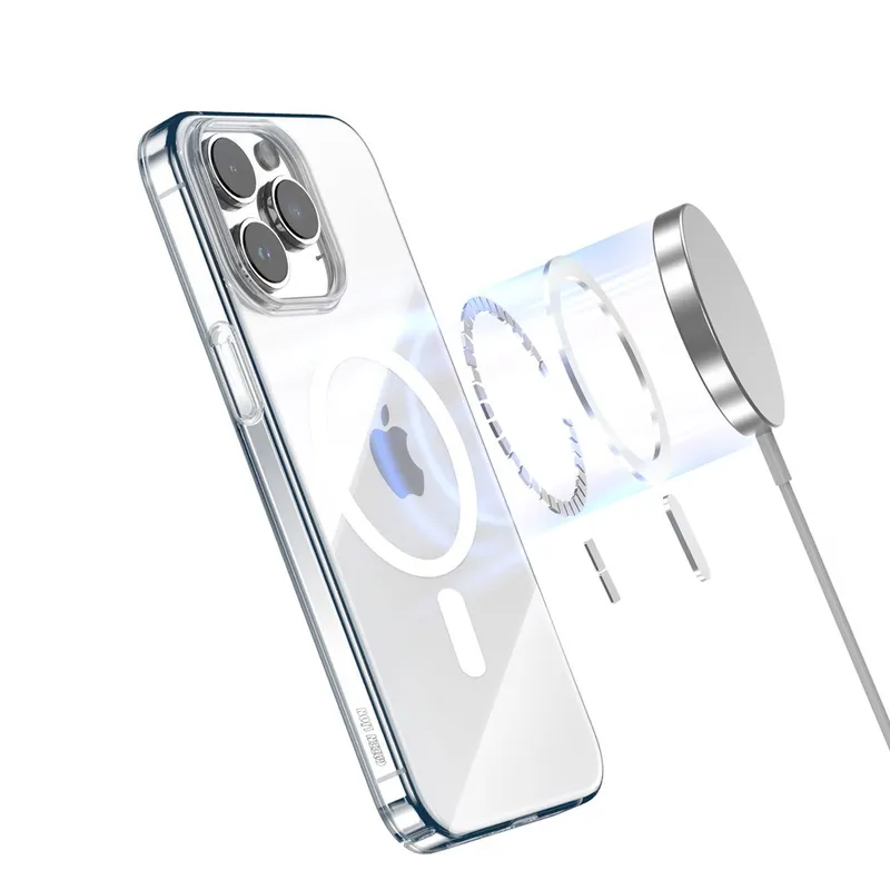 قاب محافظ مگ سیف گرین لاین آیفون Apple iPhone 16 Green Lion Magsafe Delgado Clear Case، تصویر 6
