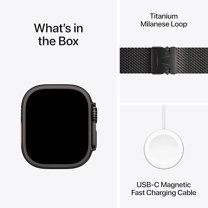 ساعت هوشمند 49 میلی‌متری اپل مدل Ultra 2 Black Titanium Case Milanese Loop، تصویر 4