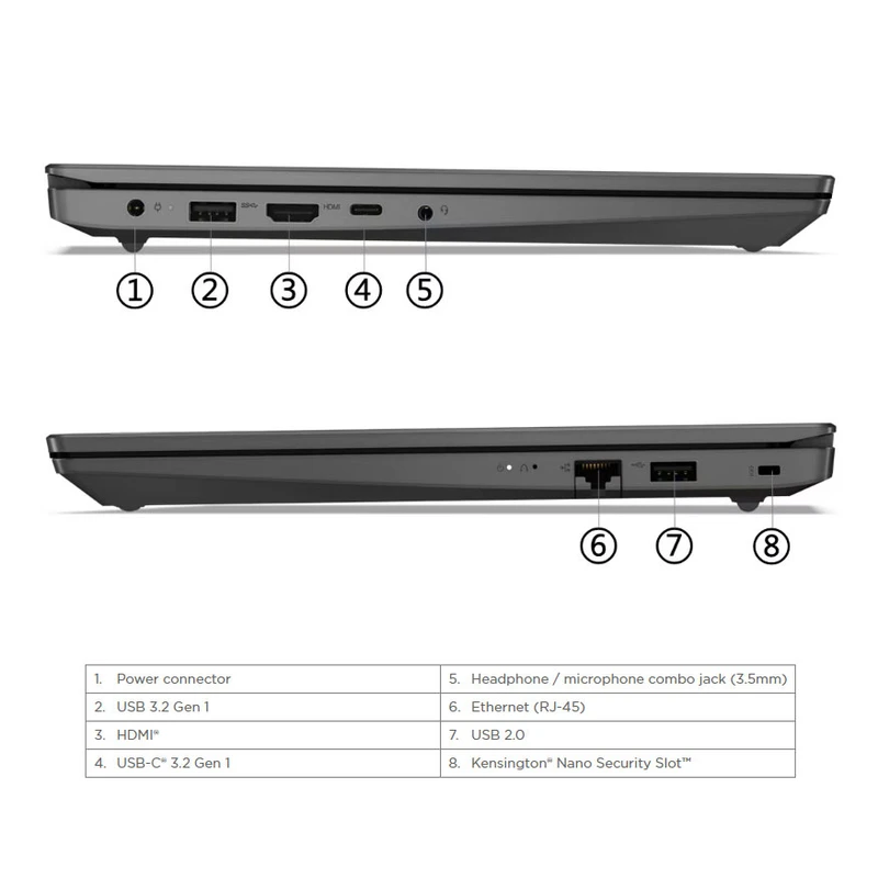 لپ تاپ 15.6 اینچی لنوو مدل V15 G4 IRU-i5 13420H 8GB 512SSD TN، تصویر 9