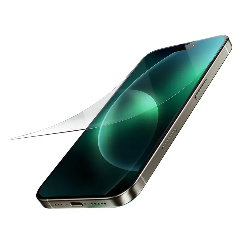 گلس تمام صفحه تمام چسب آیفون گرین لاین Apple iPhone 16 Pro Max Green Lion 9H Steve، تصویر 2