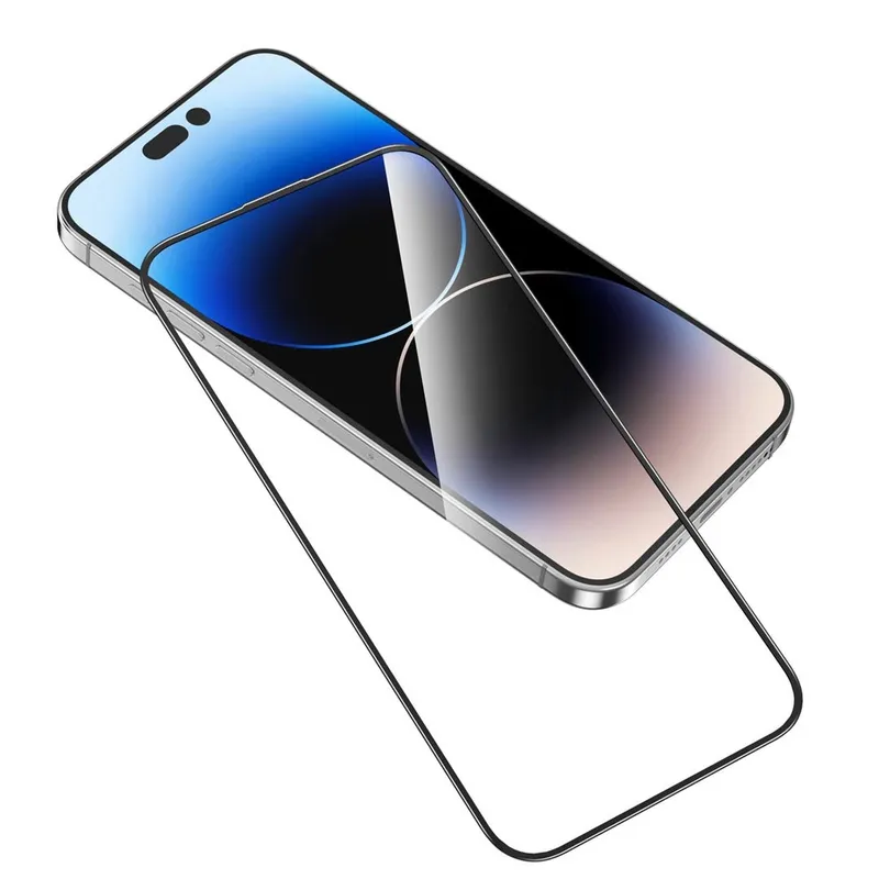 گلس تمام صفحه تمام چسب گرین لاین آیفون iPhone 13 Pro Max / 14 Plus Green Lion 3D Silicone Plus، تصویر 2