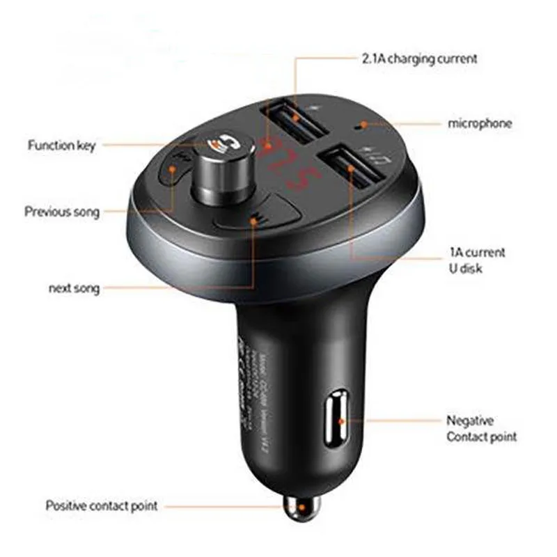 شارژر فندکی + FM Player بلوتوثی Mcdodo CC-6880، تصویر 4