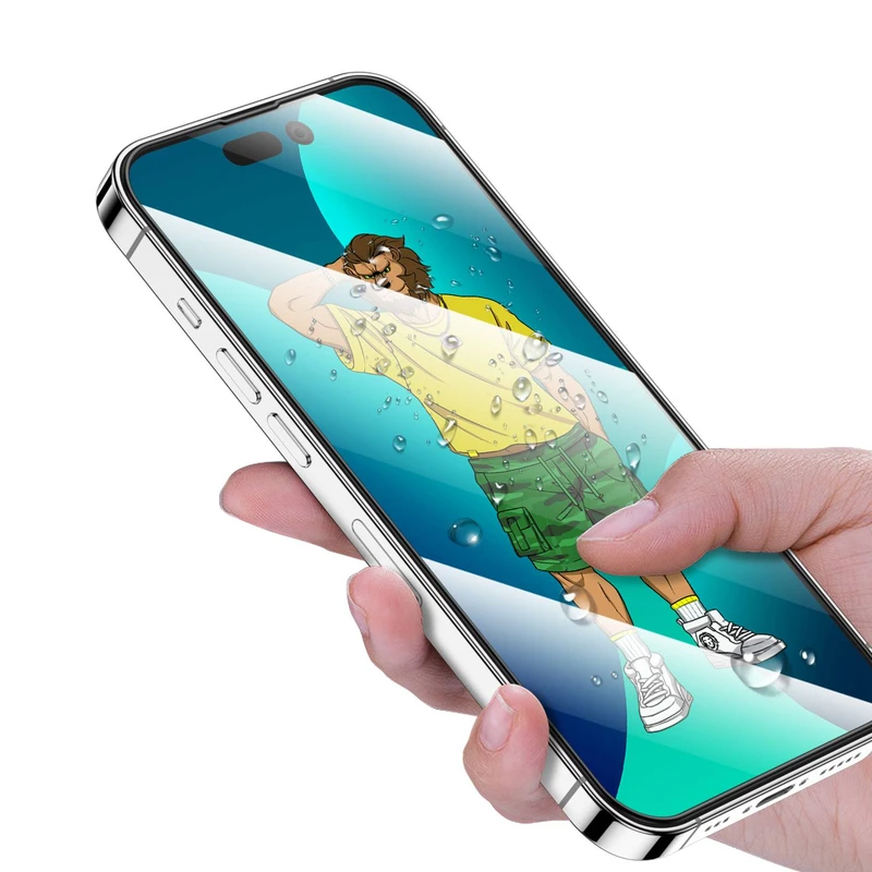 گلس تمام صفحه تمام چسب گرین لاین آیفون iPhone 16 / 15 Green Lion 3D Silicone Plus، تصویر 9