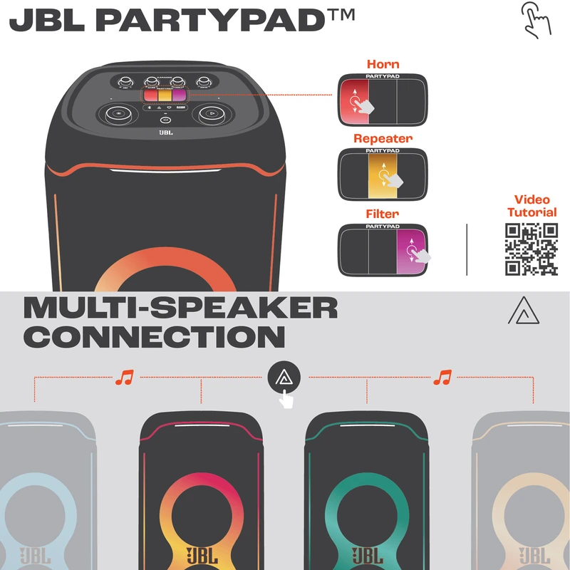 اسپیکر بلوتوثی جی بی ال مدل Partybox Ultimate، تصویر 15