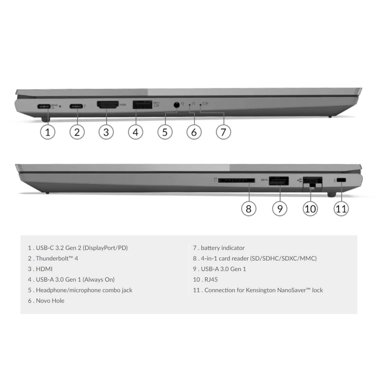 لپ تاپ 15.6 اینچی لنوو مدل THINKBOOK 15 G2 ITL-AB - کاستوم شده، تصویر 8