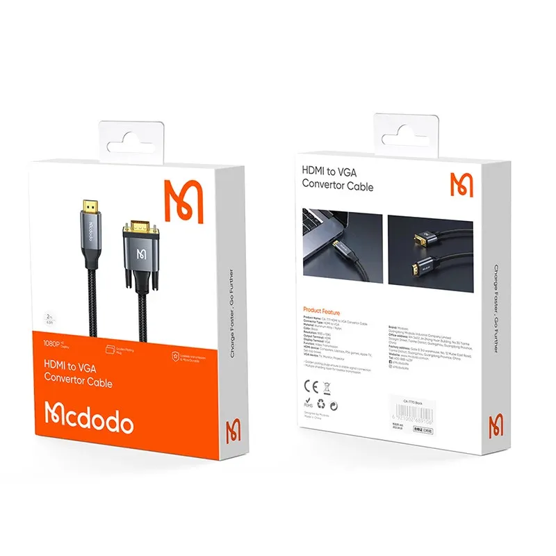 کابل Mcdodo CA-777 HDMI To VGA 2m، تصویر 11