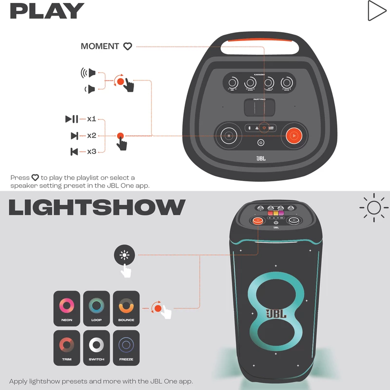 اسپیکر بلوتوثی جی بی ال مدل Partybox Ultimate، تصویر 13