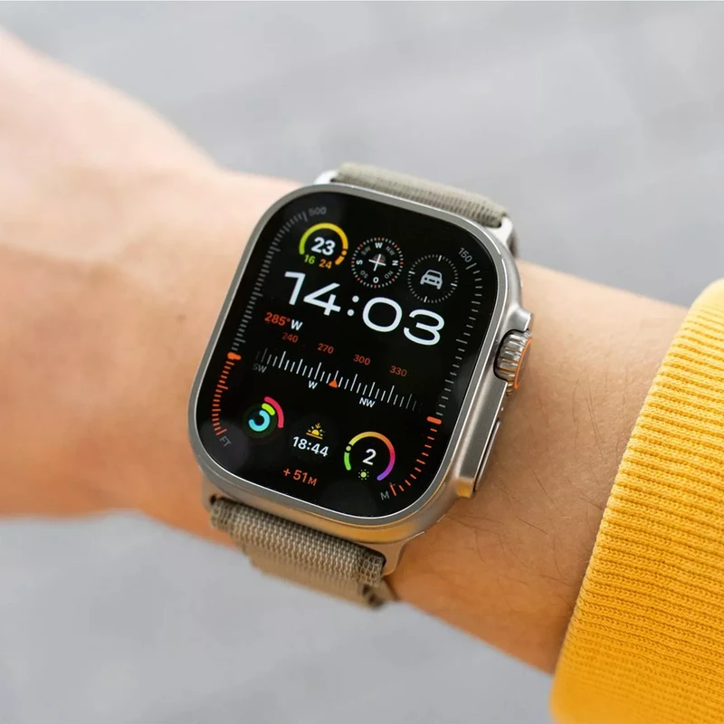 ساعت هوشمند 49 میلی‌متری اپل واچ مدل Ultra 2 Titanium Case Trail Loop، تصویر 12
