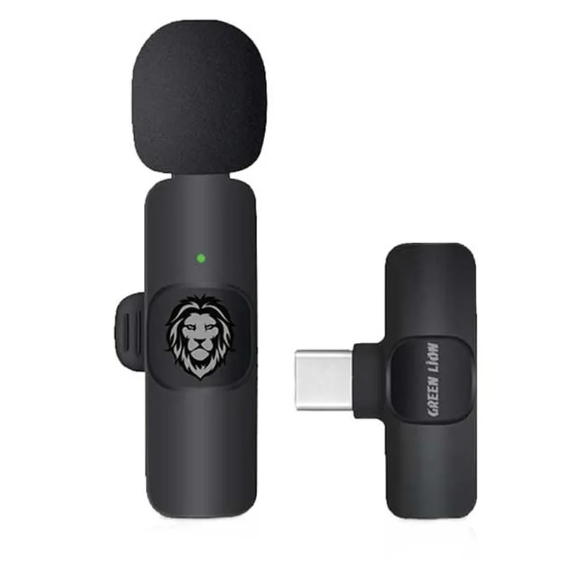 میکروفون یقه ای بی سیم Green Lion Solo GNSOLOWMICBK Type-C