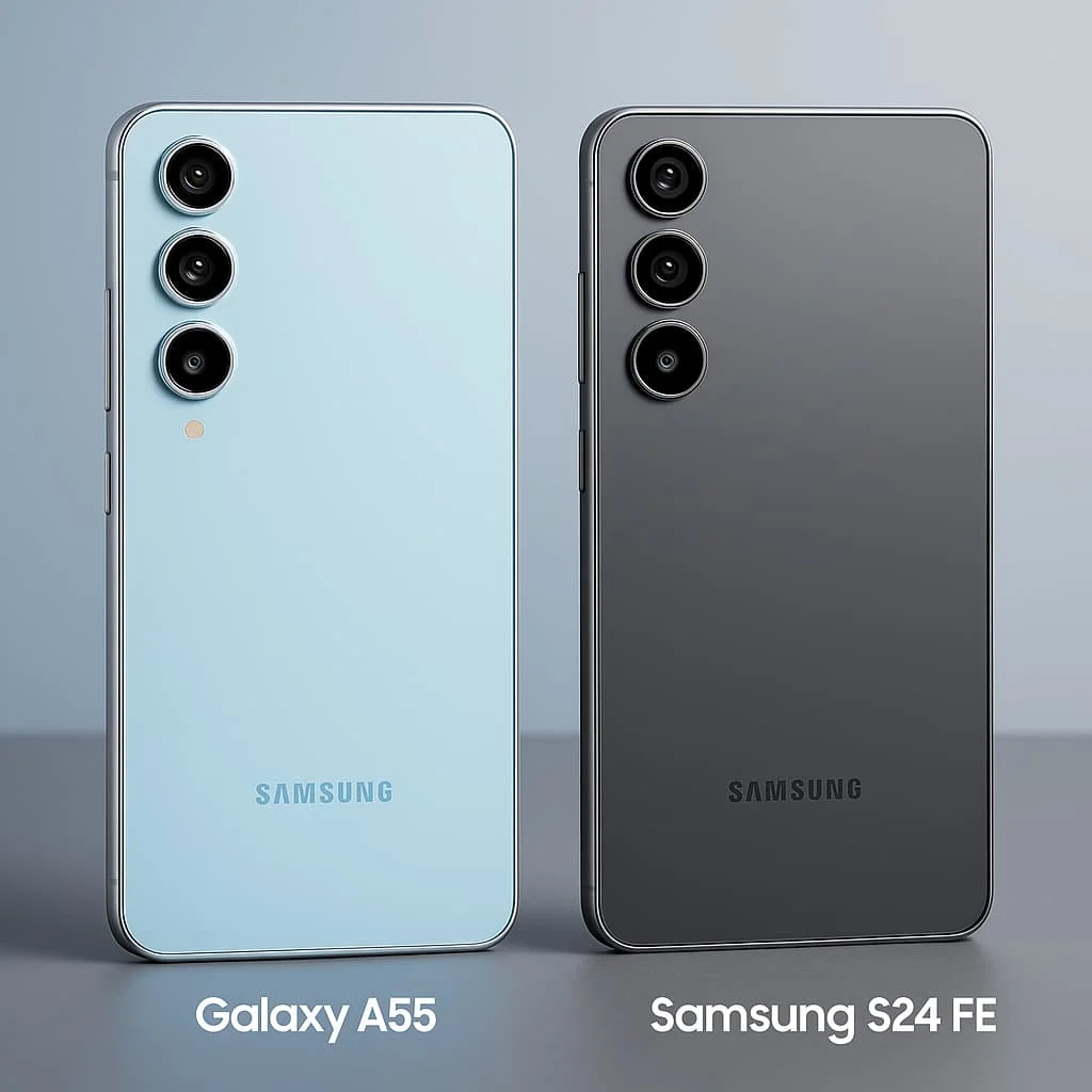 مقایسه Galaxy A55 با Galaxy S24 FE