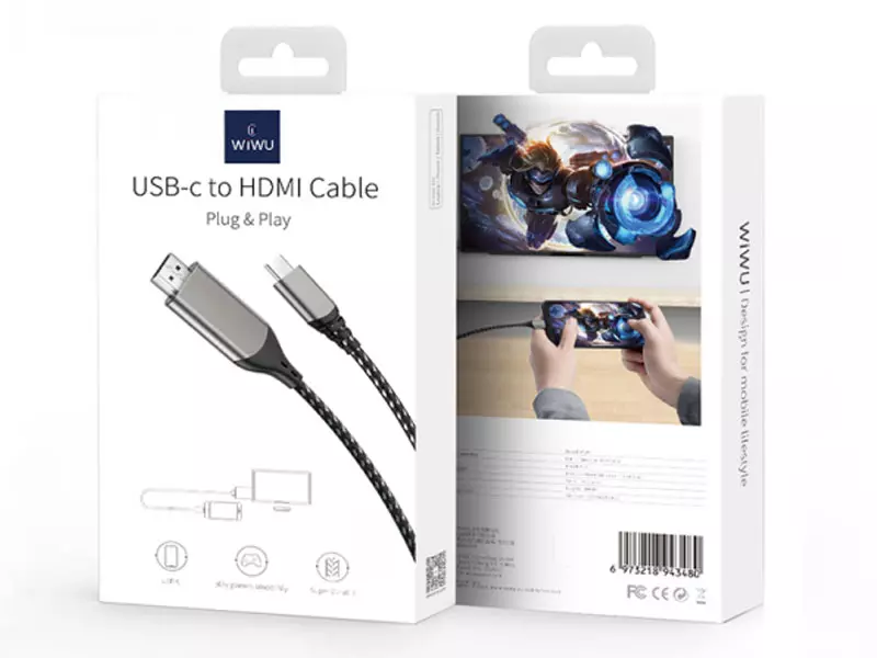 کابل تایپ سی به HDMI ویوو مدل X10L طول 1.2 متر، تصویر 3