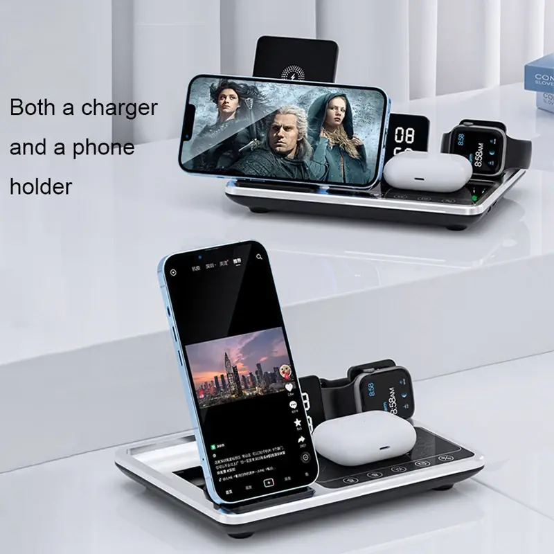 شارژر رومیزی گرین لاین مدل Wireless-Ch station 4 in 1، تصویر 10