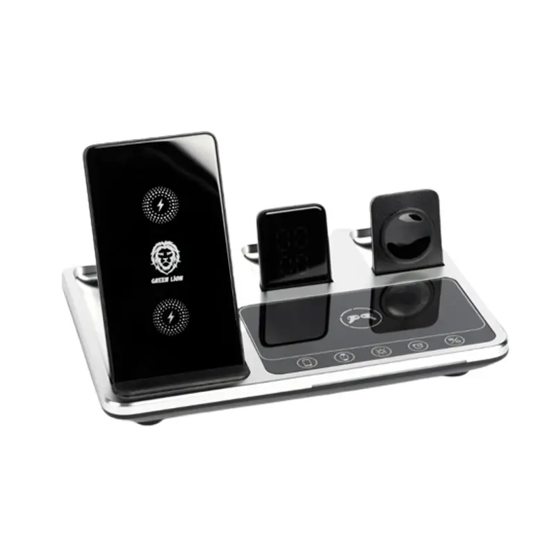 شارژر رومیزی گرین لاین مدل Wireless-Ch station 4 in 1، تصویر 3