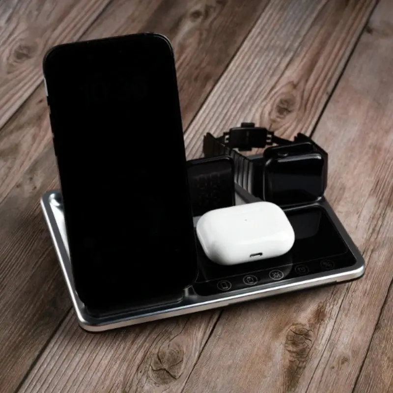 شارژر رومیزی گرین لاین مدل Wireless-Ch station 4 in 1، تصویر 5