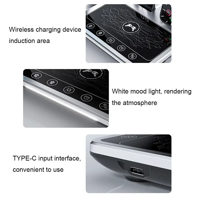 شارژر رومیزی گرین لاین مدل Wireless-Ch station 4 in 1، تصویر 9