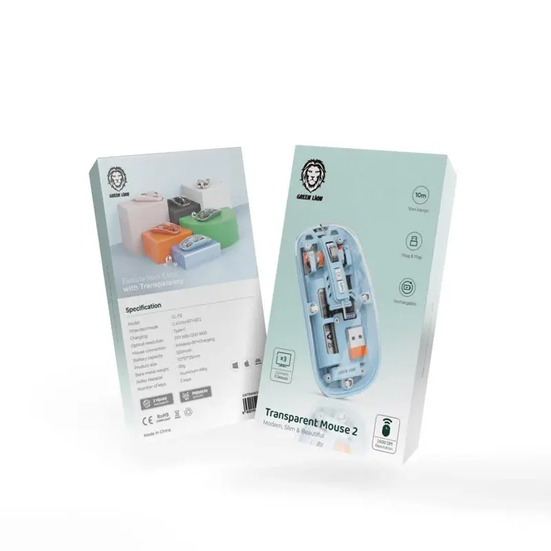 ماوس بی سیم گرین لاین مدل Transparent Mouse 2، تصویر 4