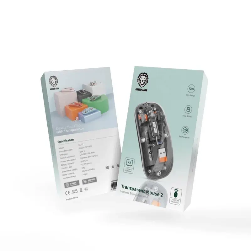 ماوس بی سیم گرین لاین مدل Transparent Mouse 2، تصویر 5