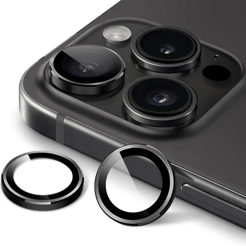 محافظ لنز دوربین گرین لاین مدل HD Plus مناسب برای گوشی موبایل اپل iPhone 15 Pro / 15 Pro Max، تصویر 6