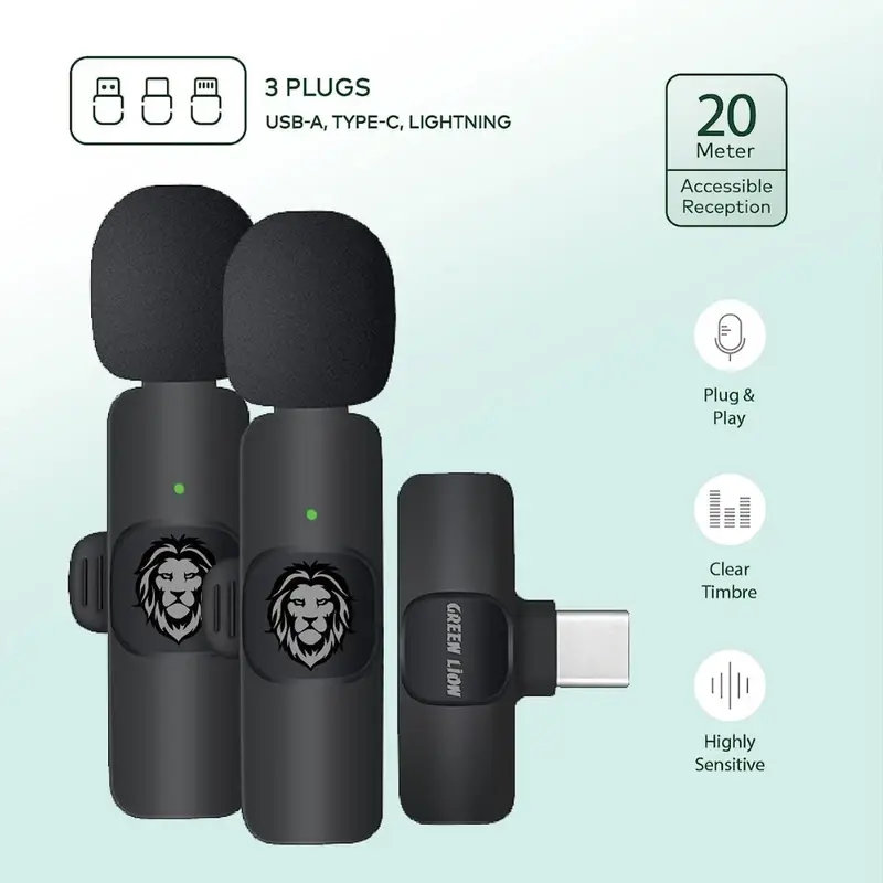 میکروفن یقه ای گرین لاین مدل DualMic، تصویر 3