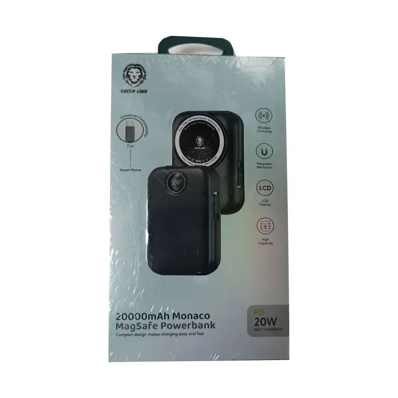 پاوربانک گرین لاین مدل Monaco Magsafe 20w ظرفیت 20000 میلی آمپر ساعت، تصویر 6