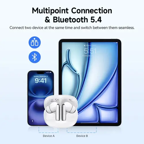 هدفون بلوتوثی کیو سی وای مدل Melobuds N50، تصویر 6