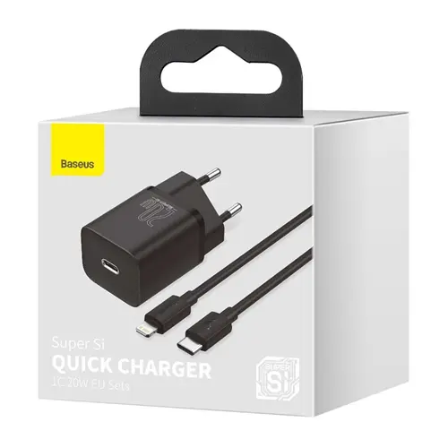 آداپتور شارژر بیسوس مدل Super Si 20W همراه با کابل لایتنینگ، تصویر 9