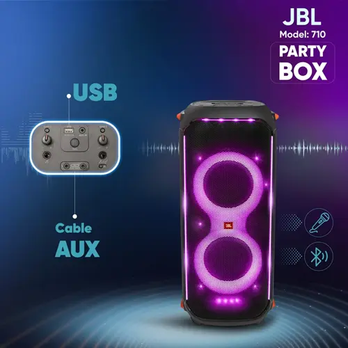 اسپیکر بلوتوثی جی بی ال مدل Party Box 710، تصویر 13