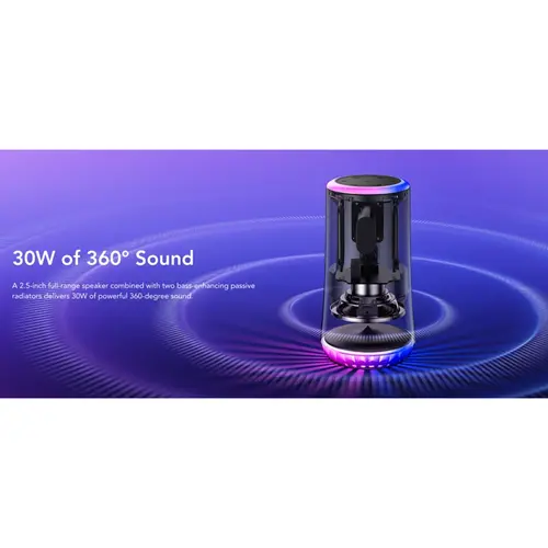 اسپیکر بلوتوثی قابل حمل انکر مدل Glow A3166011، تصویر 7