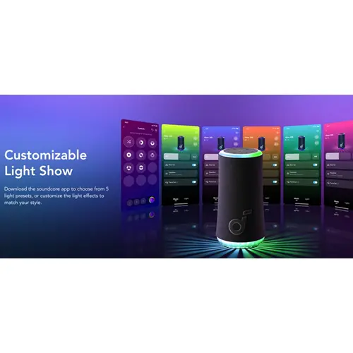 اسپیکر بلوتوثی قابل حمل انکر مدل Glow A3166011، تصویر 8