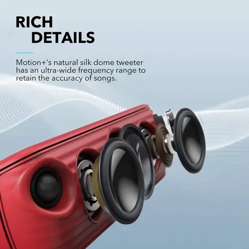 اسپیکر بلوتوثی قابل حمل انکر مدل SoundCore Motion Plus، تصویر 6