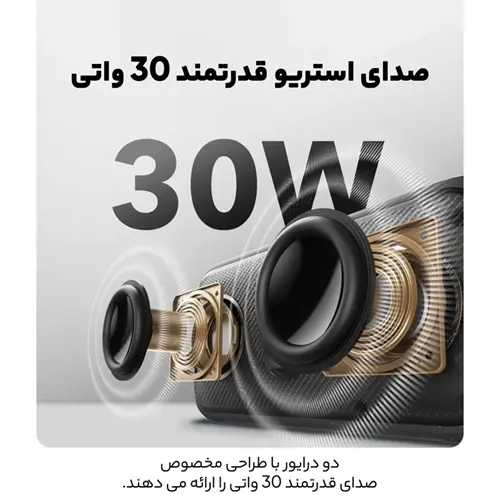 اسپیکر بلوتوثی قابل حمل انکر مدل Soundcore Motion 300 A3135011، تصویر 2