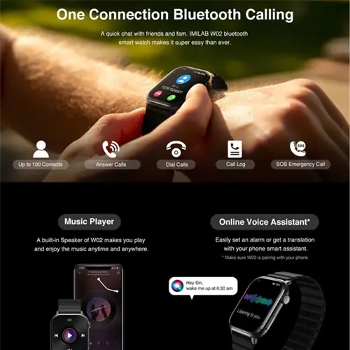 ساعت هوشمند 44 میلی‌متری آی می لب مدل IMILAB W02، تصویر 6