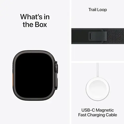ساعت هوشمند 49 میلی‌متری اپل مدل Ultra 2 Black Titanium Case Trail Loop، تصویر 8