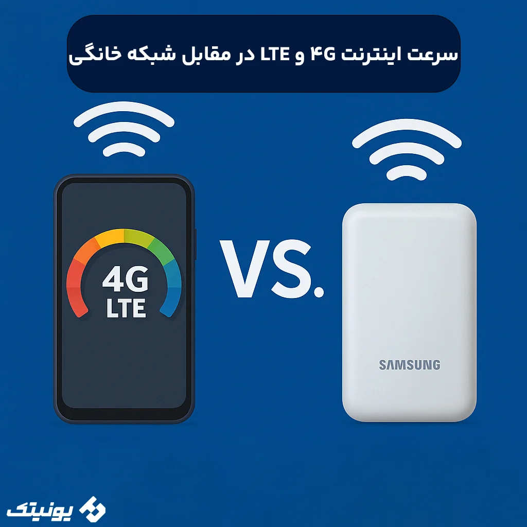 مقایسه سرعت اینترنت خانگی در مقابل 4G