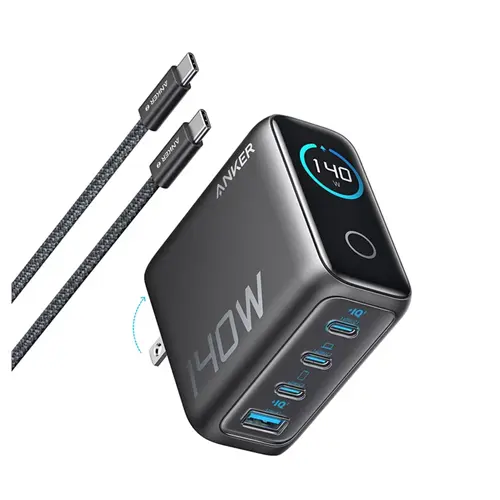 شارژر دیواری 140 وات انکر مدل A2697 به همراه کابل USB-C به طول 1.5 متر، تصویر 2