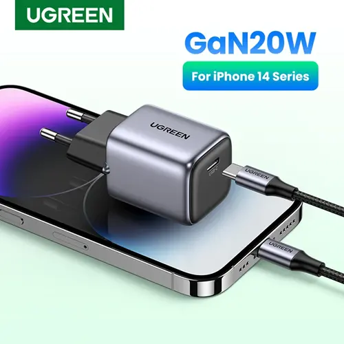شارژر دیواری 20 وات Nexode Mini یوگرین مدل CD318-90664، تصویر 7