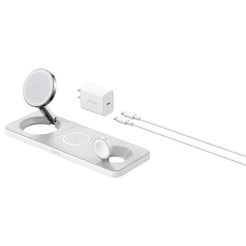 شارژر رومیزی انکر مدل MagGo Wireless Charging به همراه شارژر دیواری 40 وات انکر و کابل USB-C به طول 1.5 متر، تصویر 7