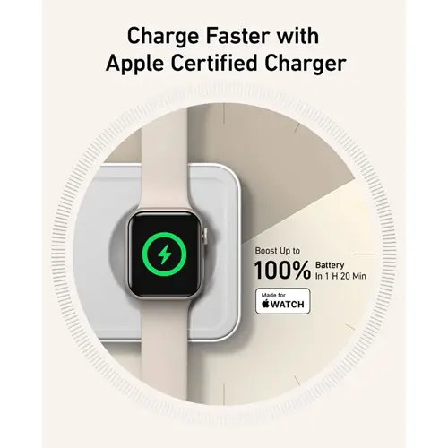 شارژر رومیزی انکر مدل MagGo Wireless Charging به همراه شارژر دیواری 40 وات انکر و کابل USB-C به طول 1.5 متر، تصویر 8