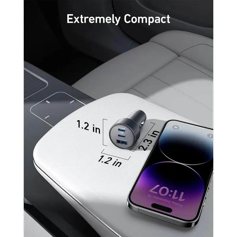 شارژر فندکی 67 وات انکر مدل A2731 به همراه کابل USB-C، تصویر 5