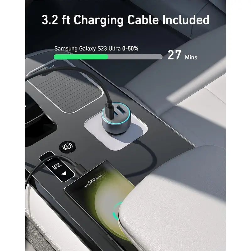 شارژر فندکی 67 وات انکر مدل A2731 به همراه کابل USB-C، تصویر 6