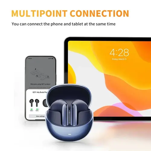 هدفون بلوتوثی کیو سی وای مدل AilyBuds Pro Plus، تصویر 6